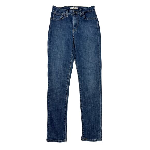 Levi’s 721 High Rise Skinny Stretch Denim Jeans Dark Wash Womens 28 - Picture 1 of 7
